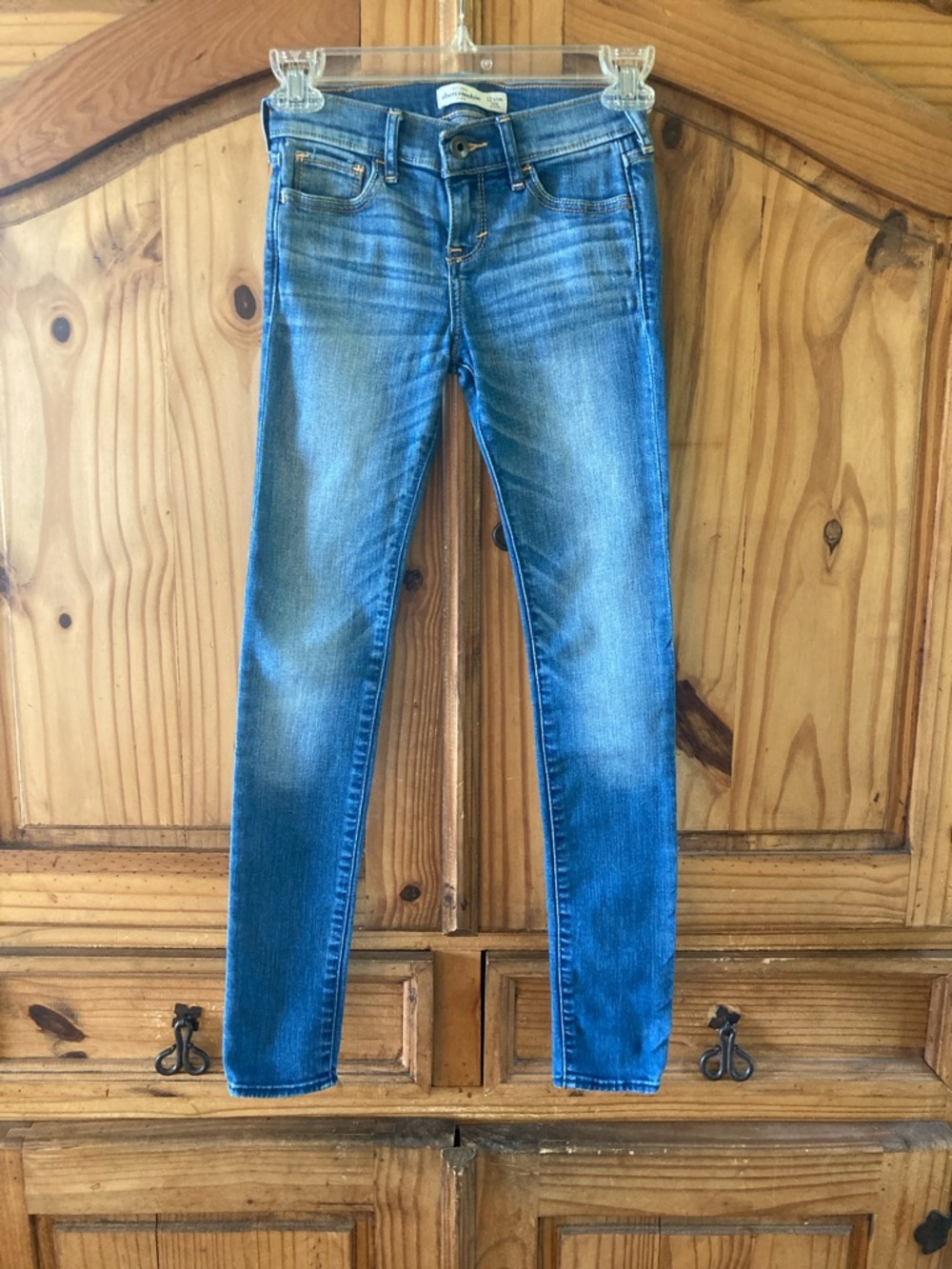 abercrombie kids Blue Faded Skinny Jeans